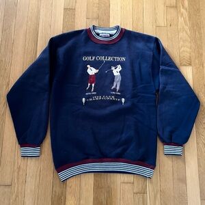 Vintage Cable Sportswear Sweater Golf Embroidered Made In USA Crewneck 90’s M